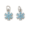 Brass Micro Pave Cubic Zirconia Pendants KK-U056-12P-1