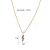 Cubic Zirconia Puzzle Pendant Necklaces VP6422-1-1