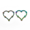 Ion Plating(IP) 304 Stainless Steel Linking Ring Rhinestone Settings STAS-A070-27MC-1