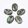 Synthetic Gold Line Regalite/Imperial Jasper/Sea Sediment Jasper Cabochons G-S329-079B-1