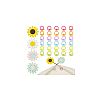 Sunflower Silicone Knitting Needle Point Protectors DIY-NB0010-91-7