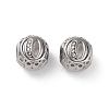 304 Stainless Steel Rhinestone European Beads STAS-A092-10O-P-1