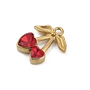 304 Stainless Steel Glass Charms STAS-D366-06B-G-2