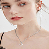 1Pc 304 Stainless Steel Letter Pendant Necklaces NJEW-LP0001-33N-P-4