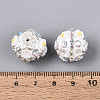 Handmade Polymer Clay Rhinestone Indonesia Beads CLAY-N015-01-4