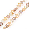1 Strand Natural Cultured Freshwater Pearl Beads Strands PEAR-TA0001-17-3