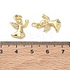 Brass Micro Pave Cubic Zirconia Pendants KK-T085-15B-G-3
