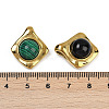 Synthetic Malachite/Opalite/Natural Black Onyx(Dyed and Heated) Pendants STAS-Q350-20G-3