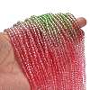 Transparent Painted Glass Beads Strands X1-DGLA-A034-T4mm-A18-2