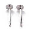 304 Stainless Steel Stud Earring Findings STAS-J031-08-2
