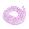 Crackle Transparent Glass Beads Strands GLAA-N069-03A-08-2