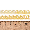 Anti-Tarnish Electroplate Glass Beads Strands GLAA-N064-8mm-03-2