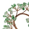 Natural Green Aventurine Chips Love Heart Tree Decorations DJEW-P017-B03-3
