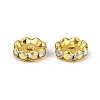 Brass Rhinestone Spacer Beads RB-A014-L12mm-28G-2