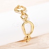 304 Stainless Steel Link Chain Bracelets for Women LS-BJEW-Z137-01G-1