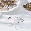 150Pcs 5 Colors Brass Earring Hooks for Earring Designs KK-LP0001-80-1