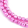 Baking Paint Electroplated Synthetic Non-magnetic Hematite Beads Strands G-H072-A01-01G-3