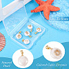 5Pcs 5 Styles Natural Cultured Freshwater Pearl Nuggets with Letter Pendants KK-TA0002-37-5