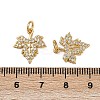 Brass Micro Pave Cubic Zirconia Pendants KK-I358-050G-3