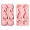 1Pc Astronaut Rocket Hemisphere DIY Silicone Molds DIY-YW0012-17-2