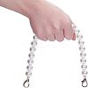 Acrylic Imitation Pearl Beads Bag Handle FIND-PH0015-64-3