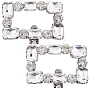 2Pcs Alloy Rhinestone Shoe Decoration AJEW-GF0008-72-1