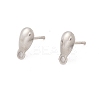 Non-Tarnish 304 Stainless Steel Stud Earring Findings LS-X-STAS-P307-16P-1
