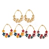 304 Stainless Steel Enaeml Stud Earrings EJEW-K321-02G-4