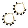 201 Stainless Steel Acrylic Hoop Earrings FS-WG443EA-01-1