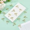 24Pcs Rack Plating Alloy Rhinestone Pendants FIND-DC0007-70-4