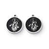 304 Stainless Steel Enamel Charms STAS-M102-19P-03-1