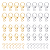 120Pcs 4 Style 304 Stainless Steel Lobster Claw Clasps STAS-UN0034-05-1
