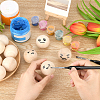 30Pcs Natural Wooden Round Ball WOOD-PH0002-19-7