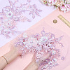 3D Polyester Embroider Thread Iron on/Sew On Patches PATC-WH0023-20A-3
