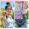 7Pcs 7 Colors PU Leather Pompom Ball Pendant Decorations HJEW-TA0001-44-9