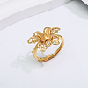 Adjustable Brass Open Cuff Rings for Women JT1474-1-1