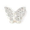 Brass Micro Pave Cubic Zirconia Beads KK-A253-10S-1