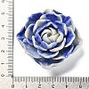 Synthetic Shell Dyed Carved Flower Connector Charms SHEL-D081-01C-5
