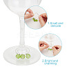 48Pcs 24 Colors Brass Wine Glass Charms AJEW-GO00008-3