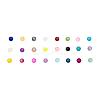 24 Colors Transparent Glass Beads FGLA-JP0001-03-6mm-2