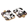 Printed Alloy Pendants ENAM-L042-07G-01-3
