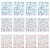 12 Sheets 3 Style Waterproof Ocean Theme PET Nail Art Stickers STIC-OC0001-05-1