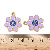 304 Stainless Steel Enamel Pendants STAS-L300-012G-44-3