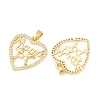 Mother's Day Brass Micro Pave Clear Cubic Zirconia Pendants KK-F931-20B-G-2