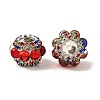 Sparkling Acrylic Rhinestone Round Beads OACR-NH0002-01A-03-1