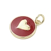 Brass Enamel Pendants LS-KK-K368-10G-02-2