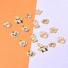 14Pcs 7 Styles Halloween Theme Rack Plating Luminous Alloy Enamel Pendants ENAM-FS0002-10G-9