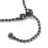 Brass Ball Chain Necklace Making NJEW-Q344-05B-3