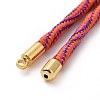 Nylon Cord Silder Bracelets MAK-C003-03G-18-3