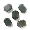 Natural Mixed Gemstone Double Terminal Pointed Faceted Chunk Bullet Beads G-C252-04-2